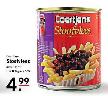 Aanbiedingen Coertjens stoofvlees - Coertjens - Geldig van 28/08/2017 tot 11/09/2017 bij Sligro