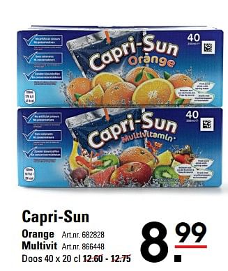 Aanbiedingen Capri-sun orange - Capri-Sun - Geldig van 28/08/2017 tot 11/09/2017 bij Sligro