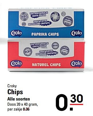 Aanbiedingen Croky chips - Croky - Geldig van 28/08/2017 tot 11/09/2017 bij Sligro