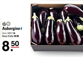 Aanbiedingen Aubergine - Huismerk - Sligro - Geldig van 28/08/2017 tot 11/09/2017 bij Sligro