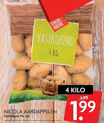 Aanbiedingen Nicola aardappelen - Huismerk - Deka Markt - Geldig van 31/08/2017 tot 03/09/2017 bij Deka Markt