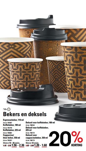 Aanbiedingen Espressobeker - Takedis - Geldig van 17/08/2017 tot 11/09/2017 bij Sligro