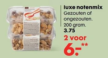 Aanbiedingen Luxe notenmix - Huismerk - Hema - Geldig van 11/09/2017 tot 01/10/2017 bij Hema