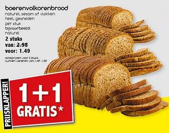 Aanbiedingen Boerenvolkorenbrood - Huismerk - Agrimarkt - Geldig van 28/08/2017 tot 11/09/2017 bij Agrimarkt