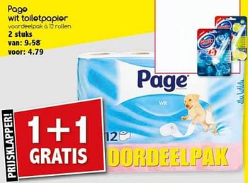 Aanbiedingen Page wit toiletpapier - Page - Geldig van 28/08/2017 tot 11/09/2017 bij Agrimarkt