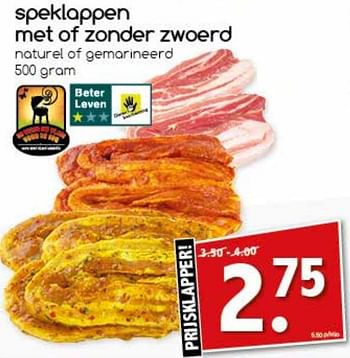 Aanbiedingen Speklappen met of zonder zwoerd - Huismerk - Agrimarkt - Geldig van 28/08/2017 tot 11/09/2017 bij Agrimarkt