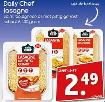 Aanbiedingen Daily chef lasagne - Daily chef - Geldig van 28/08/2017 tot 11/09/2017 bij Agrimarkt