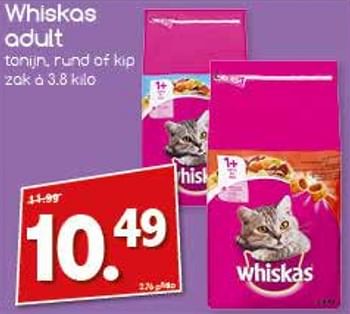 Aanbiedingen Whiskas adult - Whiskas - Geldig van 28/08/2017 tot 11/09/2017 bij Agrimarkt