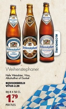 Aanbiedingen Weihenstephaner vitus - Weihenstephaner - Geldig van 28/08/2017 tot 11/10/2017 bij Mitra