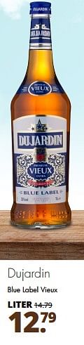 Aanbiedingen Dujardin blue label vieux - Dujardin - Geldig van 28/08/2017 tot 11/10/2017 bij Mitra