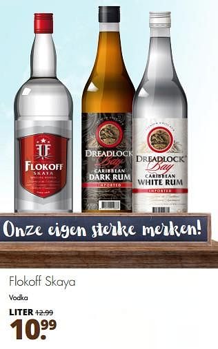 Aanbiedingen Flokoff skaya vodka - Flokoff - Geldig van 28/08/2017 tot 11/10/2017 bij Mitra