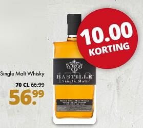 Aanbiedingen Single malt whisky - Bastille - Geldig van 28/08/2017 tot 11/10/2017 bij Mitra