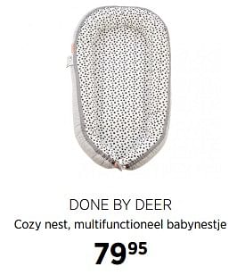 Aanbiedingen Done by deer cozy nest, multifunctioneel babynestje - Done by Deer - Geldig van 31/08/2017 tot 25/09/2017 bij Babypark
