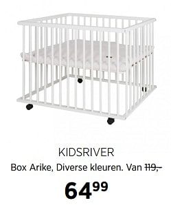 Aanbiedingen Kidsriver box arike - Kidsriver - Geldig van 31/08/2017 tot 25/09/2017 bij Babypark