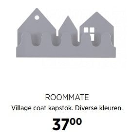 Aanbiedingen Roommate village coat kapstok - Roommate - Geldig van 31/08/2017 tot 25/09/2017 bij Babypark