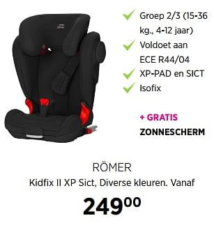 Aanbiedingen Römer kidfix ii xp sict - Romer - Geldig van 31/08/2017 tot 25/09/2017 bij Babypark