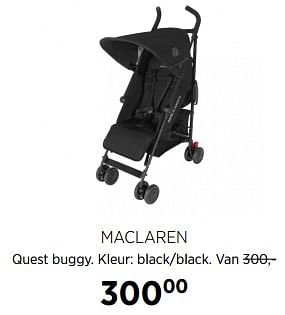 Aanbiedingen Maclaren quest buggy - Maclaren - Geldig van 31/08/2017 tot 25/09/2017 bij Babypark