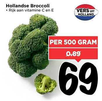 Aanbiedingen Hollandse broccoli - Huismerk Vomar - Geldig van 03/09/2017 tot 09/09/2017 bij Vomar