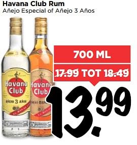 Aanbiedingen Havana club rum - Havana club - Geldig van 03/09/2017 tot 09/09/2017 bij Vomar