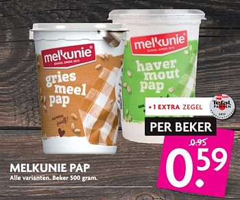 Aanbiedingen Melkunie pap - Melkunie - Geldig van 03/09/2017 tot 09/09/2017 bij Deka Markt