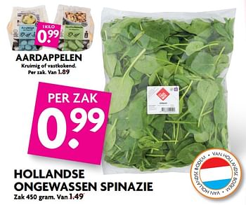 Aanbiedingen Hollandse ongewassen spinazie - Huismerk - Deka Markt - Geldig van 03/09/2017 tot 09/09/2017 bij Deka Markt