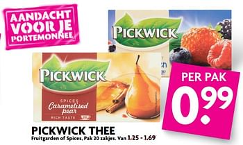 Aanbiedingen Pickwick thee - Pickwick - Geldig van 03/09/2017 tot 09/09/2017 bij Deka Markt