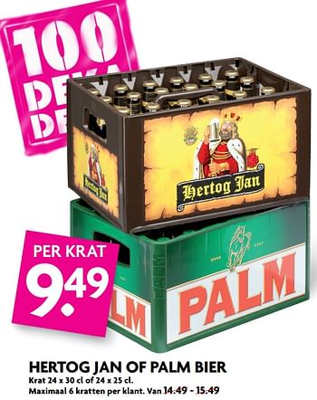 Aanbiedingen Hertog jan of palm bier - Huismerk - Deka Markt - Geldig van 03/09/2017 tot 09/09/2017 bij Deka Markt