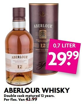 Aanbiedingen Aberlour whisky - Aberlour - Geldig van 03/09/2017 tot 09/09/2017 bij Deka Markt