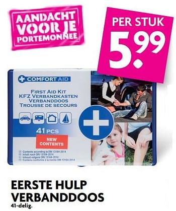 Aanbiedingen Eerste hulp verbanddoos - Comfort AId - Geldig van 03/09/2017 tot 09/09/2017 bij Deka Markt