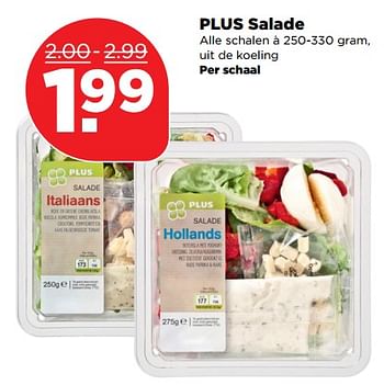Aanbiedingen Plus salade - Huismerk - Plus - Geldig van 03/09/2017 tot 09/09/2017 bij Plus