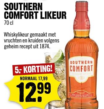Aanbiedingen Southern comfort likeur - Southern Comfort - Geldig van 03/09/2017 tot 09/09/2017 bij Dirk III