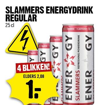 Aanbiedingen Slammers energydrink regular - Slammers - Geldig van 03/09/2017 tot 09/09/2017 bij Dirk III