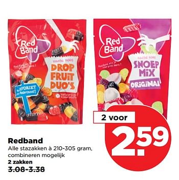 Aanbiedingen Redband - Red band - Geldig van 03/09/2017 tot 09/09/2017 bij Plus