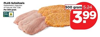 Aanbiedingen Plus schnitzels - Huismerk - Plus - Geldig van 03/09/2017 tot 09/09/2017 bij Plus