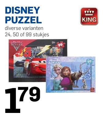 Aanbiedingen Disney puzzel - King - Geldig van 30/08/2017 tot 05/09/2017 bij Action