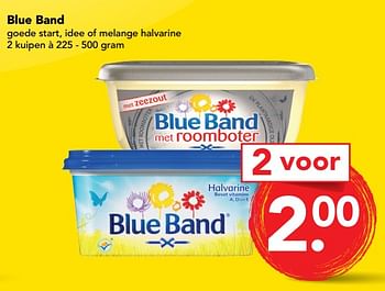 Aanbiedingen Blue band goede start, idee of melange halvarine - Blue Band - Geldig van 03/09/2017 tot 09/09/2017 bij Deen Supermarkten