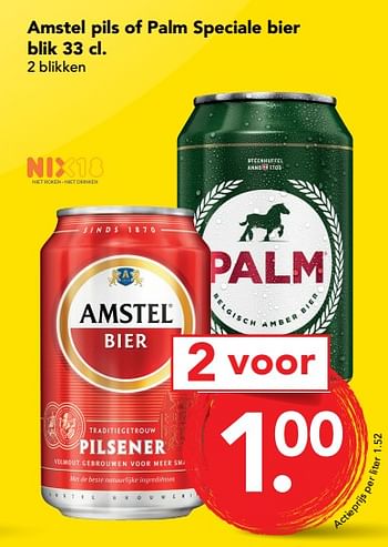 Aanbiedingen Amstel pils of palm speciale bier blik - Huismerk deen supermarkt - Geldig van 03/09/2017 tot 09/09/2017 bij Deen Supermarkten