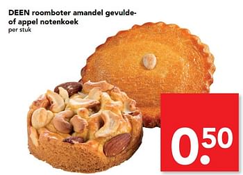 Aanbiedingen Deen roomboter amandel gevuldeof appel notenkoek - Huismerk deen supermarkt - Geldig van 03/09/2017 tot 09/09/2017 bij Deen Supermarkten