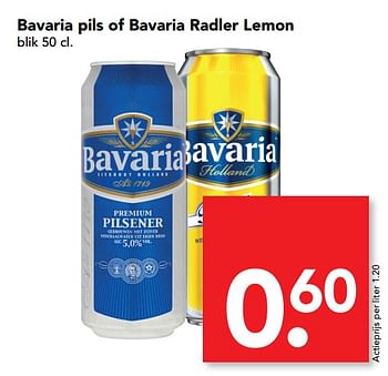 Aanbiedingen Bavaria pils of bavaria radler lemon - Bavaria - Geldig van 03/09/2017 tot 09/09/2017 bij Deen Supermarkten