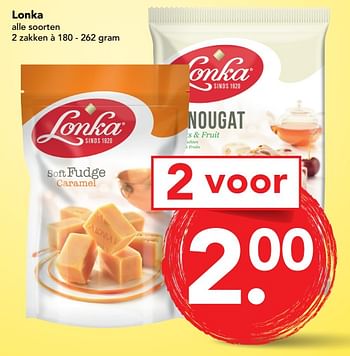 Aanbiedingen Lonka - Lonka - Geldig van 03/09/2017 tot 09/09/2017 bij Deen Supermarkten