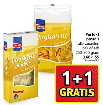 Aanbiedingen Perfekt pasta`s - Perfekt - Geldig van 04/09/2017 tot 10/09/2017 bij Jan Linders