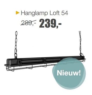 Aanbiedingen Hanglamp loft 54 - Huismerk - Goossens - Geldig van 28/08/2017 tot 01/10/2017 bij Goossens Wonen & Slapen