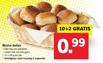 Aanbiedingen Bruine bollen - Huismerk - Lidl - Geldig van 04/09/2017 tot 10/09/2017 bij Lidl