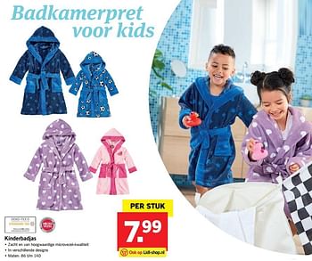 Aanbiedingen Kinderbadjas - Huismerk - Lidl - Geldig van 04/09/2017 tot 10/09/2017 bij Lidl