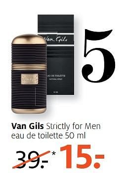 Aanbiedingen Van gils strictly for men eau de toilette - Van Gils - Geldig van 04/09/2017 tot 10/09/2017 bij Etos