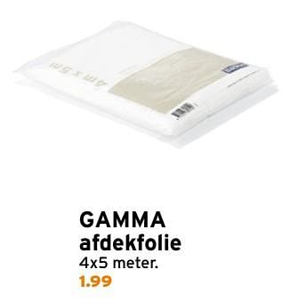 Aanbiedingen Gamma afdekfolie - Huismerk - Gamma - Geldig van 04/09/2017 tot 10/09/2017 bij Gamma