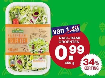 Aanbiedingen Nasi-bami groenten - Huismerk - Aldi - Geldig van 04/09/2017 tot 10/09/2017 bij Aldi