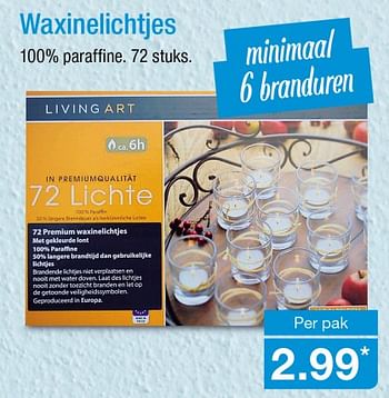 Aanbiedingen Waxinelichtjes - Huismerk - Aldi - Geldig van 04/09/2017 tot 10/09/2017 bij Aldi