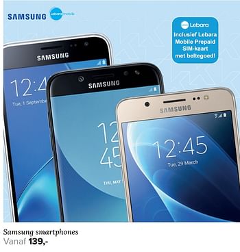 Aanbiedingen Samsung smartphones - Samsung - Geldig van 04/09/2017 tot 10/09/2017 bij Kijkshop