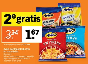 Aanbiedingen Aardappelschotel zwitsers - Aviko - Geldig van 04/09/2017 tot 10/09/2017 bij Albert Heijn
